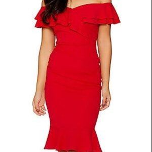 Quiz Bardot off the shoulder dress